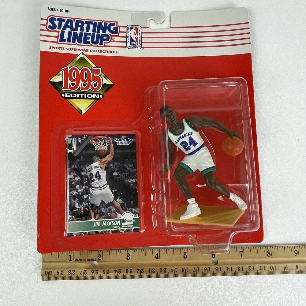 NBA Starting Lineup SLU Jim Jackson Action Figure Dallas Mavericks 1995